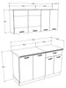 VCM 4-tlg Singleküche | Maße H. 145 x B. 140 x. T. 46 cm | Produktbild-Vorschau 5