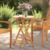 Skládací zahradní stůl Ø 60 x 75 cm masivní akáciové dřevo Náhled obrázku produktu 2