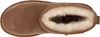 A top-down view of a brown boot lined with white fur. Voir les images du produit