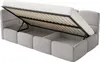 Selsey Cloudy – Jugendbett 90x200, Kopfteil links, Samt Produktbild-Vorschau 4