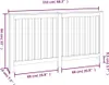 vidaXL Rivestimento per radiatori 153x19x84 cm in legno di Anteprima dell’immagine prodotto 8