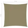 vidaXL Tenda da sole in tessuto Oxford quadrato 3x3 m Beige Anteprima dell’immagine prodotto 13