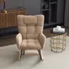 OKWISH Fauteuil à Bascule - Rocking-Chair en Bois Massif Voir les images du produit 2