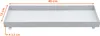 Metall Kerzentablett weiß rechteckig - 40 x 15 cm - Produktbild-Vorschau 2
