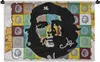 MuchoWow® Wandteppich Wandbehang Che Guevara als Silhouette Produktbild-Vorschau 1