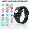 Smartwatch Damen Herren,1,96 "HD Fitness Tracker Uhr mit Produktbild-Vorschau 3