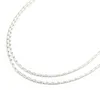 Vintageparts Gliederkette 925 Sterling Silber lange Glieder Produktbild-Vorschau 1