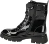 A side view of a black patent leather boot. Produktbild-Vorschau