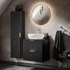 Badezimmer Möbel Set, 60cm Waschtisch mit Keramik Produktbild-Vorschau 1