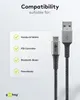 Goobay USB-C auf USB-A Textilkabel mit Metallsteckern Produktbild-Vorschau 5