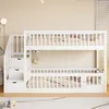 Merax Etagenbett 90x200 mit Sicherheitstreppe, Kinderbett Produktbild-Vorschau 3