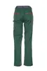 A back view of green work pants with orange trim and gray accents. Produktbild-Vorschau