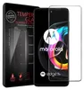 A product packaging for a screen protector for a Motorola Edge 20 Lite phone, with the phone itself displayed. Produktbild-Vorschau