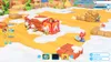 A scene from a video game with characters and game elements on a desert-like terrain with snow. Produktbild-Vorschau