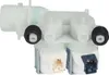 A white solenoid valve with two coils, used in washing machines. Produktbild-Vorschau