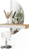 A vanity table with a mirror, stool, and decorative items. Podgląd zdjęcia produktu