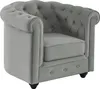 CHESTERFIELD 3- und 2-sitziges Sofa und Sessel - hellgrauer Produktbild-Vorschau 4