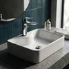 Lavabo da appoggio rettangolare Vetroceramica 47 cm Bianco Anteprima dell’immagine prodotto 7