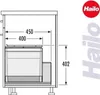 Hailo Abfallsystem Einbau Schublade 80cm Einbaumülleimer Produktbild-Vorschau 9