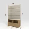 Garderobeset Nela V, beklede garderobe met twee Productafbeelding-voorbeeld 5