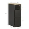 SoBuy Nachttisch schmal 20cm breit, Schmaler Beistelltisch Produktbild-Vorschau 4