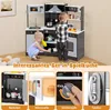 A collage of images showing a children's play kitchen and close-ups of its features. Anteprima dell’immagine prodotto