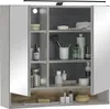 Badezimmerspiegelschrank >Denver< LED, Steckdose, Produktbild-Vorschau 2