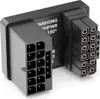 deleyCON PCI-e 5.0 Adapter Winkel 180 Grad 12+4 Pin 16 Pin Produktbild-Vorschau 1