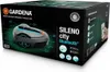 The image shows the packaging of a GARDENA SILENO city Bluetooth robotic lawnmower. Produktbild-Vorschau