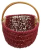 Einkaufskorb Rot Seegras & Rattan – Flechtkorb Produktbild-Vorschau 4