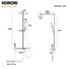 HOROW RainFlexi N2 Duschsystem mit Thermostat, Chrom Produktbild-Vorschau 9