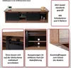 Rack TV HWC-K75, Table de télévision, portes coulissantes, Voir les images du produit 9