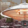 AREBOS promiennik sufitowy 2000 W + pilot, 3 poziomy Podgląd zdjęcia produktu 3
