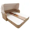 Polyrattan Sonneninsel 192x160cm mit klappbarem Sonnendach Produktbild-Vorschau 8