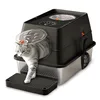 Katzentoilette XXL Edelstahl Katzenklo mit Deckel, Pedals & Produktbild-Vorschau 1