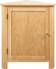 vidaXL Eckschrank 59x45x80 cm Massivholz Eiche Produktbild-Vorschau 1