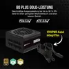 Corsair RMe Series RM850e, 850 W, 100 - 240 V, 47 - 63 Hz, Podgląd zdjęcia produktu 10
