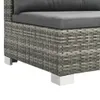 vidaXL 10-tlg. Garten-Lounge-Set mit Auflagen Poly Rattan Produktbild-Vorschau 4