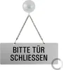 Hängeschild I Bitte Tür schliessen I einseitig I mit Produktbild-Vorschau 1
