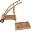 Teako Design Servierwagen Teakholz Teramo 2 Ablagen Produktbild-Vorschau 8