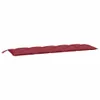 vidaXL Housse de banc de jardin vin rouge 180x50x7 cm tissu Voir les images du produit 1