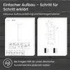 Garderobenschrank in weiß Garderobe Mehrzweckschrank 50cm Produktbild-Vorschau 8