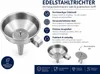 Edelstahltrichter mit Sieb und Griff Abfülltrichter mit Produktbild-Vorschau 3