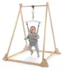 Holz Babyjumper mit Ständer - höhenverstellbarer Sitz, Baby Produktbild-Vorschau 1