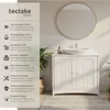 tectake® Waschbeckenunterschrank Jasper 2 geräumige Fächer Produktbild-Vorschau 2
