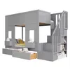 Lit superposé Merax 90 x 200 cm avec structure en bois, lit Voir les images du produit 9