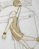 style3 Vitruvianischer Basketballspieler Herren T-Shirt Produktbild-Vorschau 2