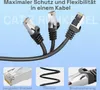 hb-digital LAN Kabel 50m Netzwerk Patchkabel Cat 7 RJ45 Produktbild-Vorschau 4