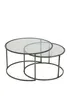 Table basse Light & Living S/2 Ø65x39+Ø75x44 cm DUARTE, Voir les images du produit 5