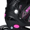 A close-up view of a black and pink inline skate. Anteprima dell’immagine prodotto